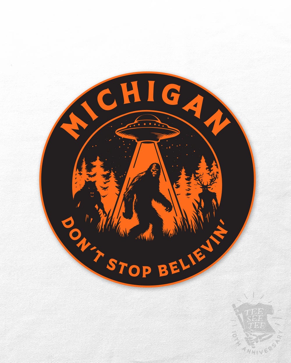 Tee See Tee Men's Apparel Don't Stop Believin' Michigan UV Coated Decal | Tee See Tee Exclusive