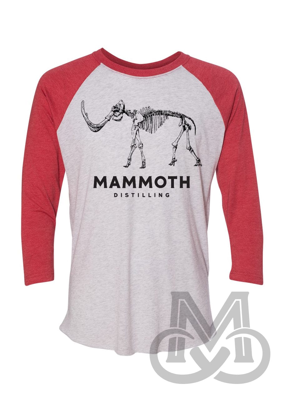 Tee See Tee Men's Apparel Mammoth Skeleton Baseball T-Shirt | National Red