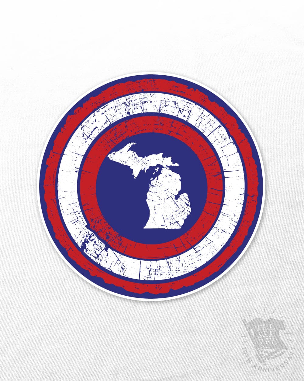 Tee See Tee Misc CaptMichDecal MI Michigan Hero Sticker