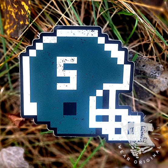 Tee See Tee Misc 4" MSU 8-Bit Helmet Sticker | Tee See Tee Exclusive